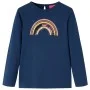 Marineblaues Langarm-T-Shirt für Kinder 104 von vidaXL, Kinder-T-Shirts - Ref: Foro24-14285, Preis: 8,85 €, Rabatt: %