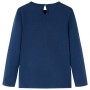 Marineblaues Langarm-T-Shirt für Kinder 104 von vidaXL, Kinder-T-Shirts - Ref: Foro24-14285, Preis: 8,94 €, Rabatt: %