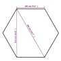 Carpa de jardín con cortinas hexagonal 360x265 cm de vidaXL, Carpas y cenadores - Ref: Foro24-43166, Precio: 377,05 €, Descue...