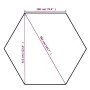 Garden tent with hexagonal curtains 360x265 cm by vidaXL, Tents and gazebos - Ref: Foro24-43166, Price: 384,73 €, Discount: %