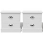 Französischer Nachttisch 2 Stück weiß von vidaXL, Nachttische - Ref: Foro24-242887, Preis: 79,13 €, Rabatt: %