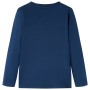 Marineblaues Langarm-T-Shirt für Kinder 104 von vidaXL, Kinder-T-Shirts - Ref: Foro24-13105, Preis: 8,39 €, Rabatt: %