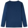 Marineblaues Langarm-T-Shirt für Kinder 128 von vidaXL, Kinder-T-Shirts - Ref: Foro24-13107, Preis: 8,39 €, Rabatt: %