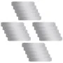 Cercas para césped 20 piezas acero galvanizado 100x20 cm by vidaXL, Garden edging and edging - Ref: Foro24-274904, Price: 108...