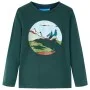 Dunkelgrünes langärmeliges Kinder-T-Shirt 92 von vidaXL, Kinder-T-Shirts - Ref: Foro24-13449, Preis: 7,99 €, Rabatt: %