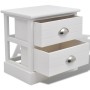 French bedside table 2 pieces white by vidaXL, Nightstands - Ref: Foro24-242887, Price: 78,67 €, Discount: %