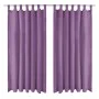 Micro-satin curtains with loops 2 units 140x175cm lilac by vidaXL, Curtains and curtains - Ref: Foro24-132225, Price: 26,23 €...