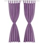 Micro-satin curtains with loops 2 units 140x175cm lilac by vidaXL, Curtains and curtains - Ref: Foro24-132225, Price: 25,48 €...