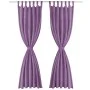 Micro-satin curtains with loops 2 units 140x175cm lilac by vidaXL, Curtains and curtains - Ref: Foro24-132225, Price: 26,23 €...