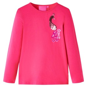 Kinder-Langarm-T-Shirt 116 in leuchtendem Rosa von vidaXL, Kinder-T-Shirts - Ref: Foro24-13591, Preis: 8,66 €, Rabatt: %