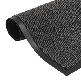 Rectangular knotted entrance mat 120x180 cm anthracite by vidaXL, Doormats - Ref: Foro24-132718, Price: 73,71 €, Discount: %
