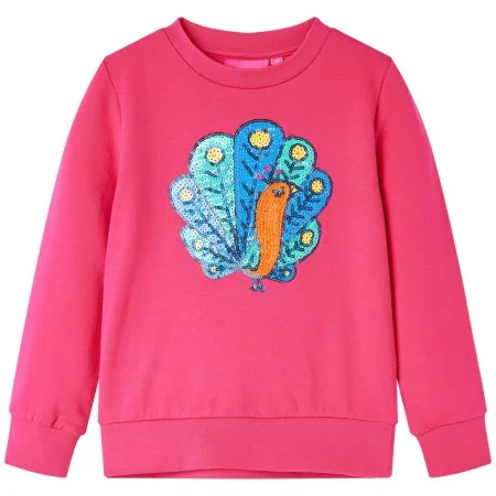 Sudadera infantil rosa chillón 140 de vidaXL, Camisetas para niños - Ref: Foro24-13608, Precio: 14,39 €, Descuento: %