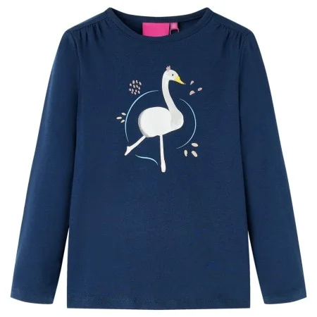 Marineblaues Langarm-T-Shirt für Kinder 104 von vidaXL, Kinder-T-Shirts - Ref: Foro24-13695, Preis: 8,77 €, Rabatt: %