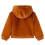 Kinderjacke mit Kapuze aus Kunstfell in Cognac-Farbe 116 von vidaXL, Oberbekleidung für Kinder - Ref: Foro24-14046, Preis: 16...