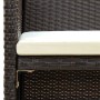 2-seater garden sofa with brown synthetic rattan cushions by vidaXL, Outdoor sofas - Ref: Foro24-43911, Price: 120,52 €, Disc...