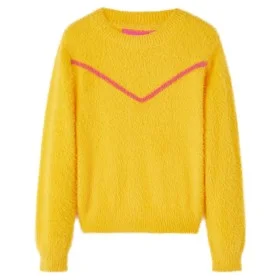 Dark ocher children's knitted sweater 128 by vidaXL, Kids T-shirts - Ref: Foro24-14761, Price: 14,40 €, Discount: %