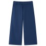 Pantalón infantil con perneras anchas azul marino 140 de vidaXL, Pantalones de niños - Ref: Foro24-14831, Precio: 13,48 €, De...