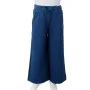 Pantalón infantil con perneras anchas azul marino 140 de vidaXL, Pantalones de niños - Ref: Foro24-14831, Precio: 13,36 €, De...