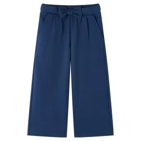 Pantalón infantil con perneras anchas azul marino 92 de vidaXL, Pantalones de niños - Ref: Foro24-14827, Precio: 13,36 €, Des...