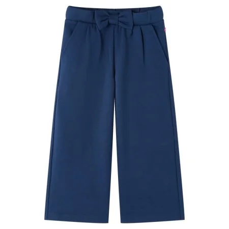 Pantalón infantil con perneras anchas azul marino 92 de vidaXL, Pantalones de niños - Ref: Foro24-14827, Precio: 13,36 €, Des...