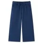 Pantalón infantil con perneras anchas azul marino 92 de vidaXL, Pantalones de niños - Ref: Foro24-14827, Precio: 13,36 €, Des...