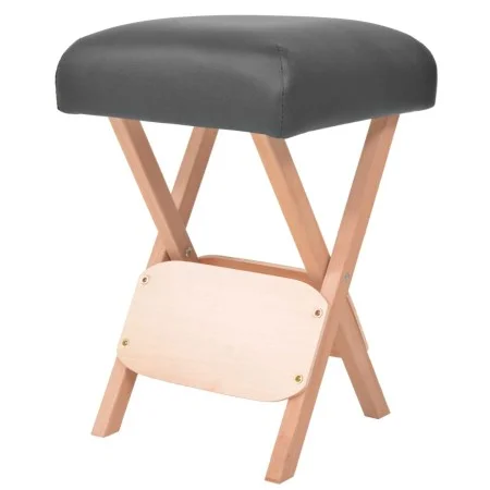 Klappbarer Massagehocker mit 12 cm dicker Sitzfläche in Schwarz von vidaXL, Massagesessel - Ref: Foro24-110149, Preis: 53,85 ...