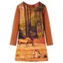 Cognacfarbenes Langarm-Kinderkleid 116 von vidaXL, Kinderkleider - Ref: Foro24-14859, Preis: 13,87 €, Rabatt: %
