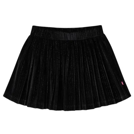 Schwarzer Lurex-Kinder-Faltenrock 104 von vidaXL, Kinderhosen - Ref: Foro24-14873, Preis: 10,39 €, Rabatt: %