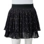 Falda infantil con diseño de volantes escalonados negro 140 de vidaXL, Pantalones de niños - Ref: Foro24-14901, Precio: 13,18...