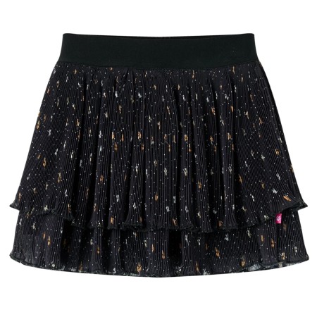 Kinderrock mit gestuftem Rüschendesign Schwarz 116 von vidaXL, Kinderhosen - Ref: Foro24-14899, Preis: 13,18 €, Rabatt: %