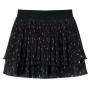 Kinderrock mit gestuftem Rüschendesign Schwarz 116 von vidaXL, Kinderhosen - Ref: Foro24-14899, Preis: 13,18 €, Rabatt: %