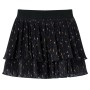 Kinderrock mit gestuftem Rüschendesign Schwarz 116 von vidaXL, Kinderhosen - Ref: Foro24-14899, Preis: 13,18 €, Rabatt: %
