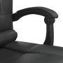 Silla de oficina reclinable masaje cuero sintético negro