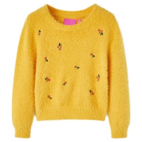 Ocher children's knitted sweater 140 by vidaXL, Kids T-shirts - Ref: Foro24-14941, Price: 16,95 €, Discount: %