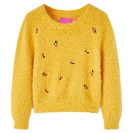 Ockerfarbener Kinderstrickpullover 140 von vidaXL, Kinder-T-Shirts - Ref: Foro24-14941, Preis: 16,75 €, Rabatt: %