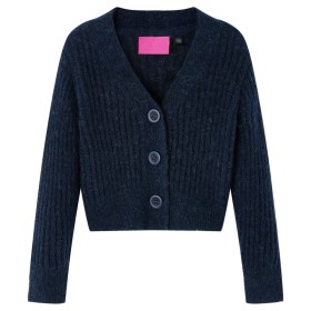 Navy blue children's knitted cardigan 128 by vidaXL, Kids T-shirts - Ref: Foro24-14955, Price: 13,48 €, Discount: %