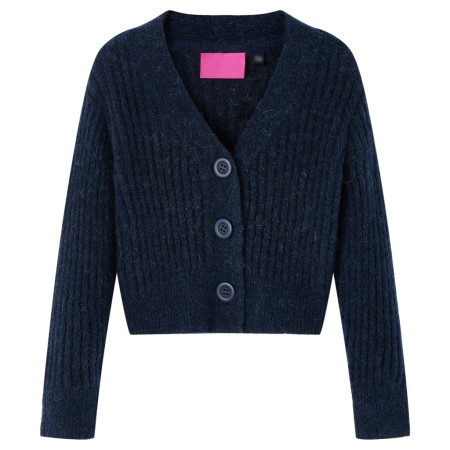 Rebeca de punto infantil azul marino 128 de vidaXL, Camisetas para niños - Ref: Foro24-14955, Precio: 13,48 €, Descuento: %