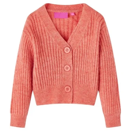 Rebeca de punto infantil rosa medio 128 de vidaXL, Camisetas para niños - Ref: Foro24-14960, Precio: 13,36 €, Descuento: %