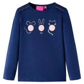 Navy blue long-sleeved children's t-shirt 128 by vidaXL, Kids T-shirts - Ref: Foro24-13767, Price: 8,45 €, Discount: %