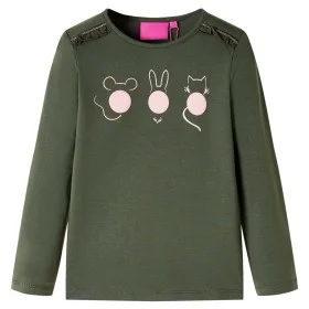 Khaki long-sleeved children's t-shirt 116 by vidaXL, Kids T-shirts - Ref: Foro24-13771, Price: 8,45 €, Discount: %