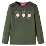 Khakifarbenes Langarm-T-Shirt für Kinder 116 von vidaXL, Kinder-T-Shirts - Ref: Foro24-13771, Preis: 8,45 €, Rabatt: %