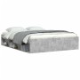 Estructura de cama gris hormigón 150x200 cm de vidaXL, Camas y somieres - Ref: Foro24-3203869, Precio: 135,79 €, Descuento: %
