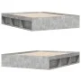 Concrete gray bed frame 150x200 cm by vidaXL, Beds and slatted bases - Ref: Foro24-3203869, Price: 134,14 €, Discount: %