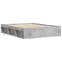 Concrete gray bed frame 150x200 cm by vidaXL, Beds and slatted bases - Ref: Foro24-3203869, Price: 134,14 €, Discount: %