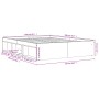 Estructura de cama gris hormigón 150x200 cm de vidaXL, Camas y somieres - Ref: Foro24-3203869, Precio: 135,79 €, Descuento: %