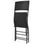 Folding garden dining set 7 pieces poly rattan and black steel by vidaXL, Garden sets - Ref: Foro24-42878, Price: 271,29 €, D...