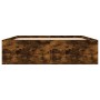 Smoked oak double bed frame 135x190 cm by vidaXL, Beds and slatted bases - Ref: Foro24-3203912, Price: 139,04 €, Discount: %