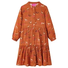 Cognacfarbenes Kinderkleid 92 von vidaXL, Kinderkleider - Ref: Foro24-15061, Preis: 15,54 €, Rabatt: %