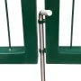 Puerta de valla de jardín con postes acero verde 350x100 cm de vidaXL, Puertas de jardín - Ref: Foro24-142569, Precio: 379,70...
