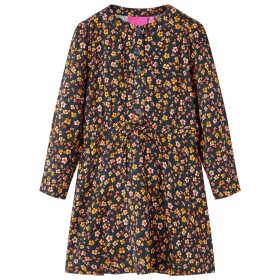 Vestido infantil de manga larga azul marino 116 de vidaXL, Vestidos de niños - Ref: Foro24-13951, Precio: 14,76 €, Descuento: %